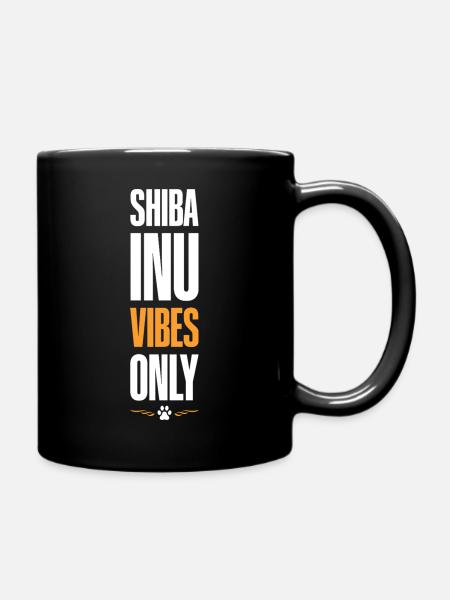 SHIBA INU Vibes Only - Tasse einfarbig - Schwarz