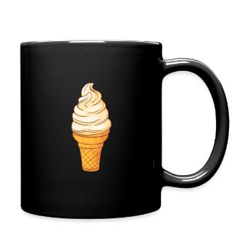 Softeis - Tasse einfarbig - Schwarz - Rechts