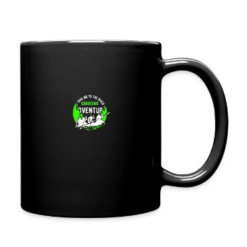 Kanu Paddeln - Tasse einfarbig - Schwarz - Rechts