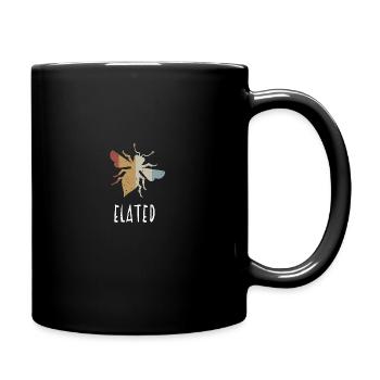 Retro Bee Elated Biene Be Elated - Full Colour Mug - black - Right