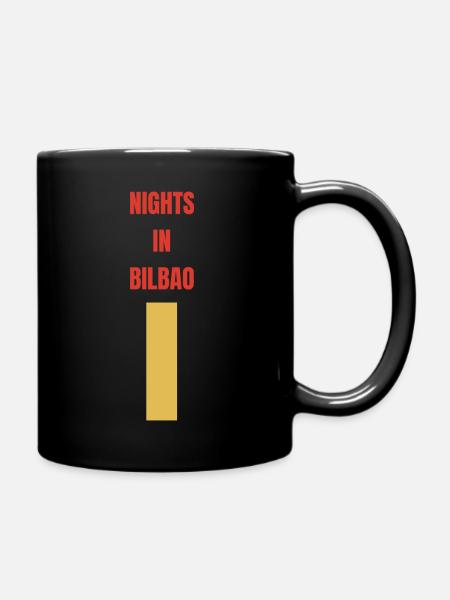 Nächte in Bilbao - Tasse einfarbig - Schwarz