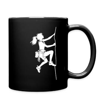 Une sportive passe à la verticale - Mug uni - noir - Droite