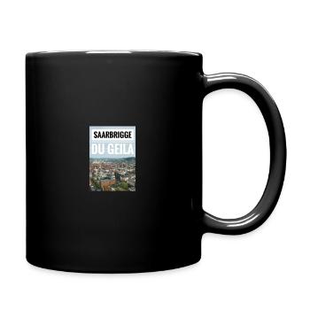 Saarbrigge du Geila - Tasse einfarbig - Schwarz - Rechts