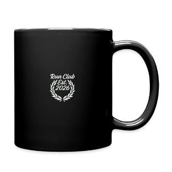 Retro Run Club 2026 T-Shirt - Tasse einfarbig - Schwarz - Rechts