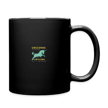 Einhörner sind spitze Ich bin ein Einhorn - Tasse einfarbig - Schwarz - Rechts