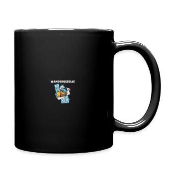 Wandergesellen Wandersmann Wandergeselle - Tasse einfarbig - Schwarz - Rechts