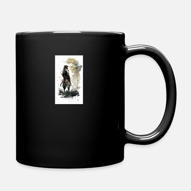 Samurai - Tasse einfarbig - Schwarz