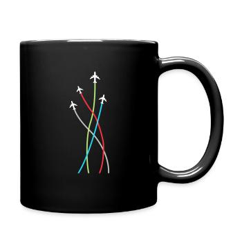 Pilote Fly Jet Avions Avions Geschen - Mug uni - noir - Droite