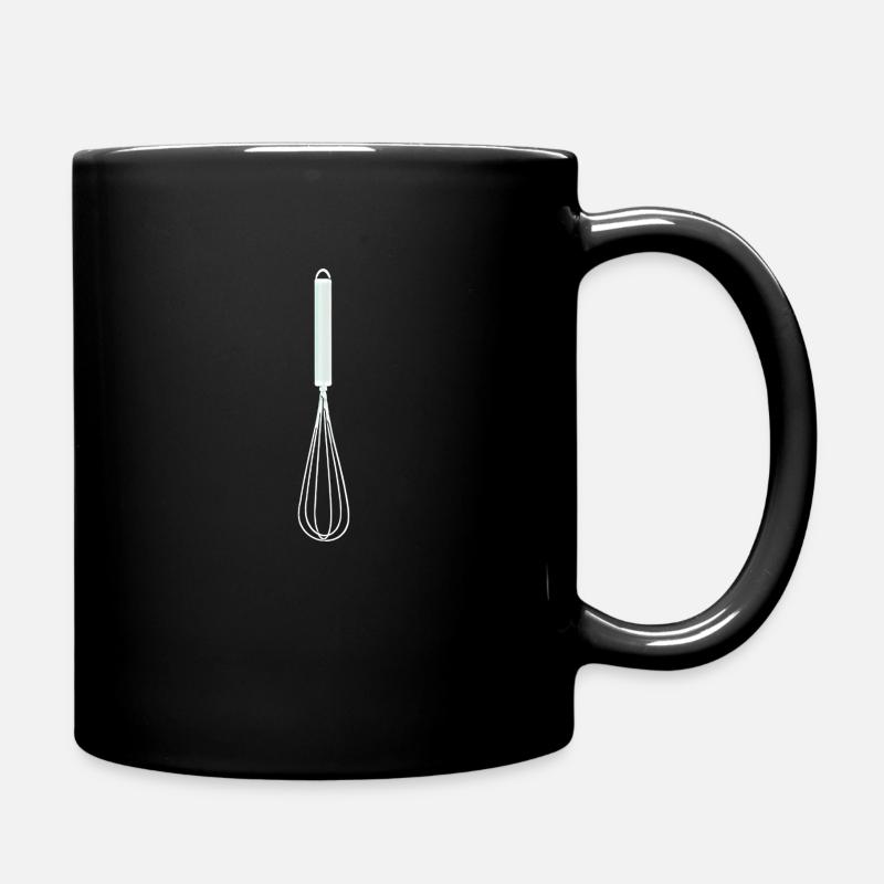 Schneebesen - Tasse einfarbig - Schwarz