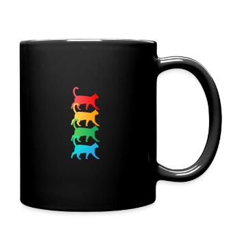 Chat mignon - Chat amoureux de chats T-shirt - Mug uni - noir - Droite