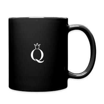 Chevalière reine avec couronne - Mug uni - noir - Droite