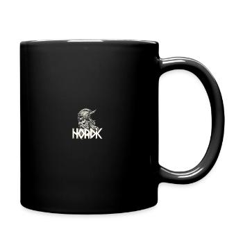 Nordic Wikinger Motiv - Tasse einfarbig - Schwarz - Rechts