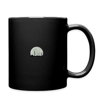Düsseldorf Moon Skyline City City Gift Idea - Full Colour Mug - black - Right