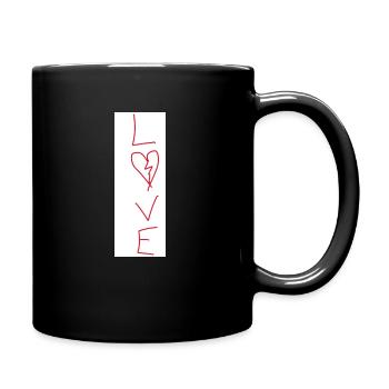 L💔VE - Tasse einfarbig - Schwarz - Rechts