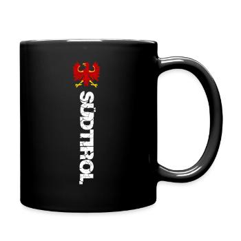 Südtirol - Tasse einfarbig - Schwarz - Rechts