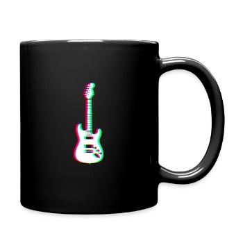 EDM - Electric Guitar - Glitch Rave Style - Full Colour Mug - black - Right