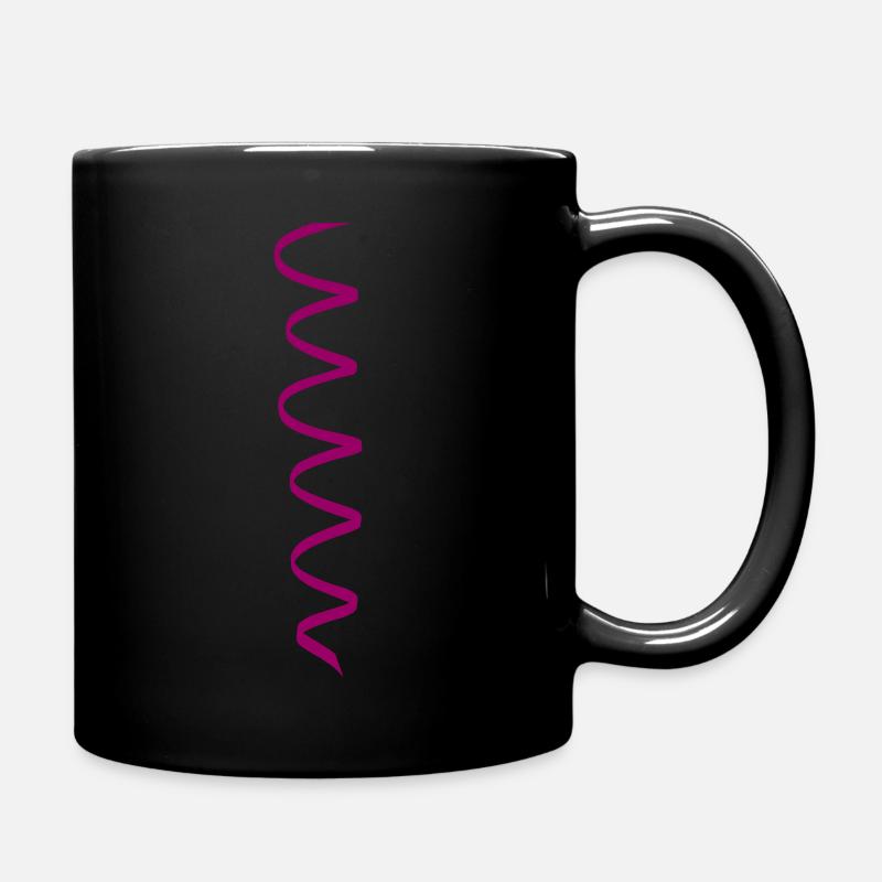 Papierschlange Form 1 - party streamer - Tasse einfarbig - Schwarz