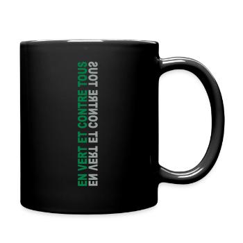 en_vert et contre tous - Mug uni - noir - Droite