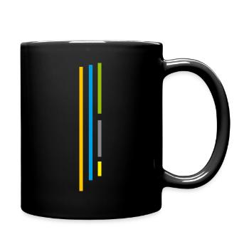 Style Stripes - COLORS Lines / Sporty - Full Colour Mug - black - Right