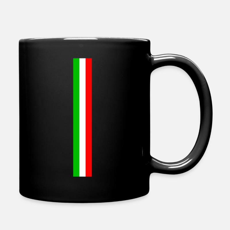 Flag long three colors vector Italy - Full Colour Mug - black
