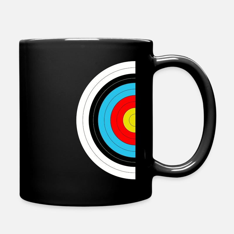 half target of archery - Full Colour Mug - black