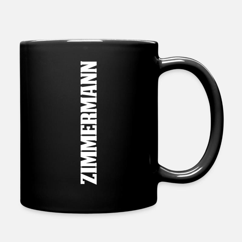 Zimmermann Zimmerer - Tasse einfarbig - Schwarz