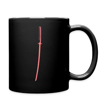 Katana drei Farben retro Samurai Schwerter 01 - Tasse einfarbig - Schwarz - Rechts