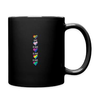 Love Is Love Transgender Diversity Rainbow Gay Lov - Tasse einfarbig - Schwarz - Rechts