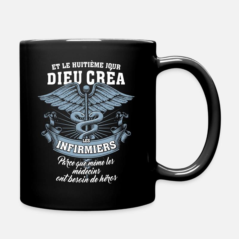 infirmier - homme et le 8e jour - Mug uni - noir