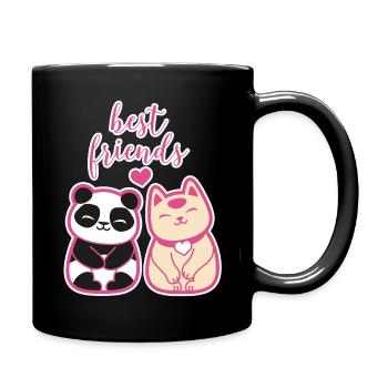 Neko Nakamura Freunde - Tasse einfarbig - Schwarz - Rechts