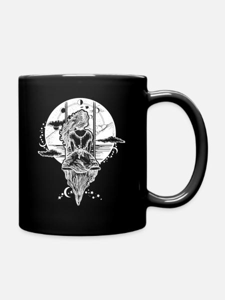 femme art bascule cadeau de tatouage - Mug uni - noir