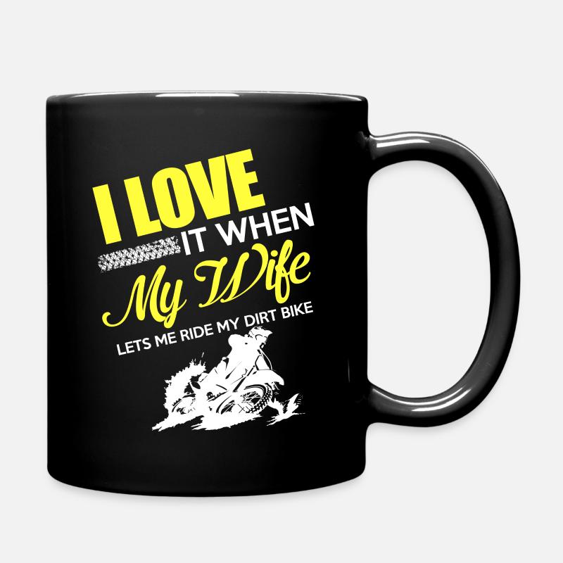 Biker Shirt - Dirt Bike - Mug uni - noir