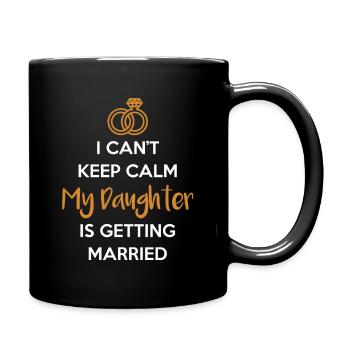 My daughter marries rings wedding father dad - Full Colour Mug - black - Right