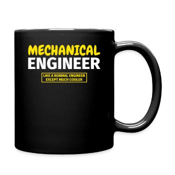Maschinenbauer Maschinenbauingenieur Geschenk - Tasse einfarbig - Schwarz - Rechts