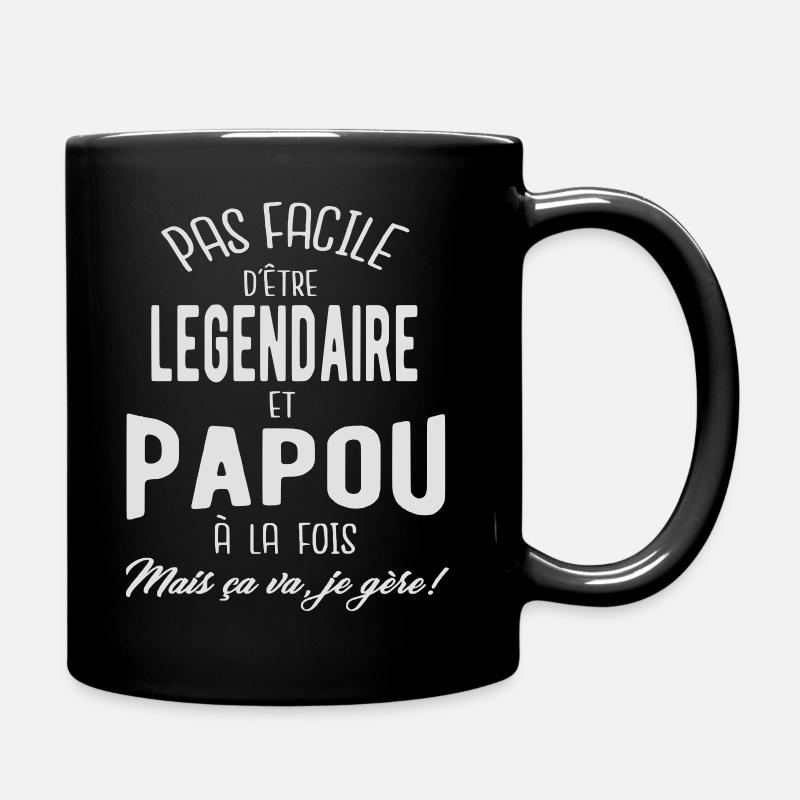 Nicht einfach legendär und Papuas zu sein - Tasse einfarbig - Schwarz