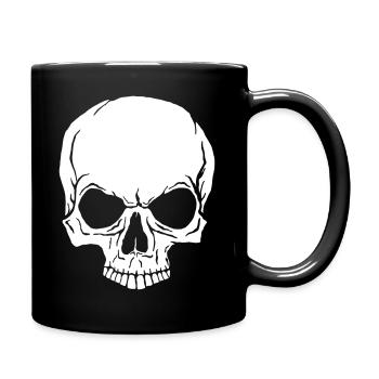 crâne - Mug uni - noir - Droite