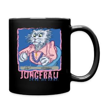 Sternzeichen - Jungfrau - Tasse einfarbig - Schwarz - Rechts