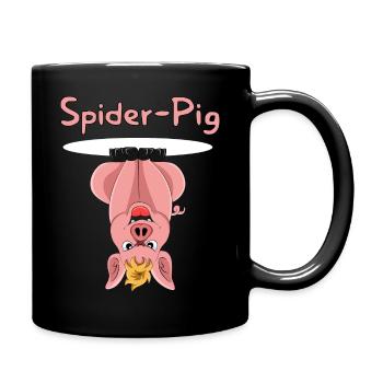 Spider-Pig - Mug uni - noir - Droite
