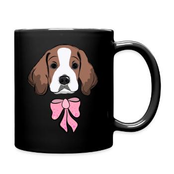 Beagle Puppy, Dog Lover, Gift Idea - Full Colour Mug - black - Right