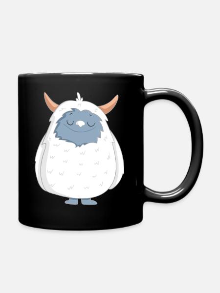 Yeti - Tasse einfarbig - Schwarz