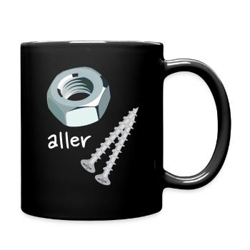 Écrou de toutes les vis - Mug uni - noir - Droite