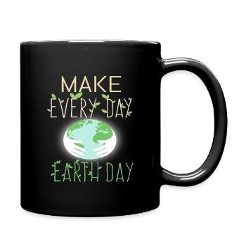 save the planet - Full Colour Mug - black - Right