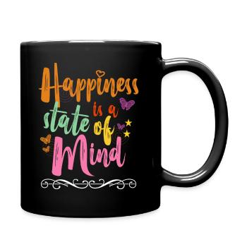 Tenue fille papillon tenue colorée - Mug uni - noir - Droite
