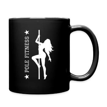 Poledance Stange Tanzen Sport Fitness - Tasse einfarbig - Schwarz - Rechts
