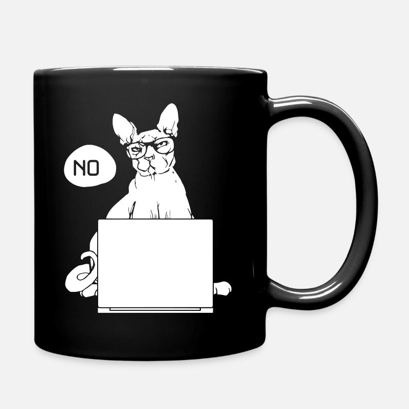il t-shirt chat non - Mug uni - noir
