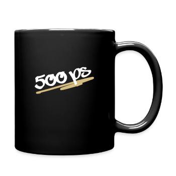 500 ps deutschrap geschenk - Tasse einfarbig - Schwarz - Rechts