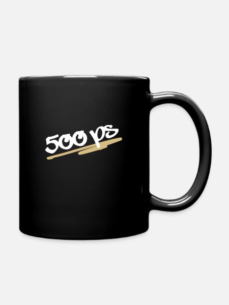 500 ps deutschrap geschenk - Tasse einfarbig - Schwarz