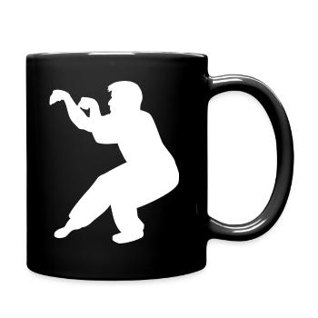 Kung Fu Mantis - Tasse einfarbig - Schwarz - Rechts