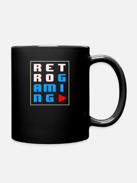 Retrogaming - Tasse einfarbig - Schwarz
