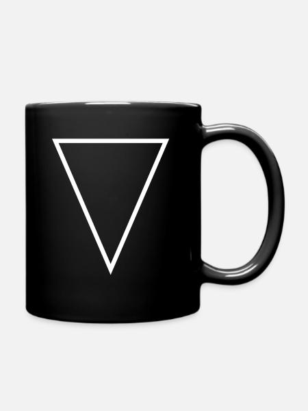 Dreieck - Tasse einfarbig - Schwarz